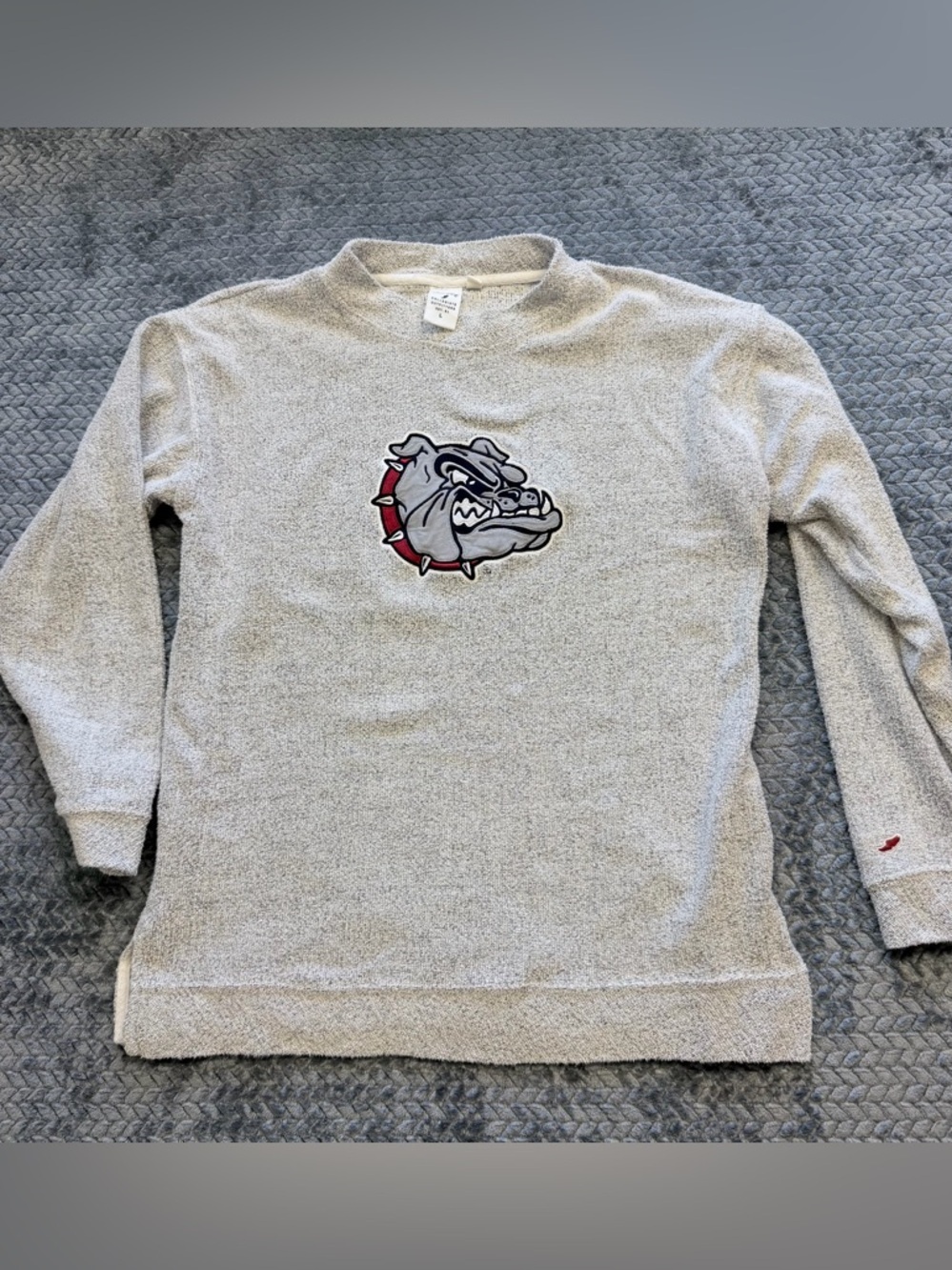League Collegiate Outfitters Gonzaga Bulldogs Marled Sweatshirt Size Large